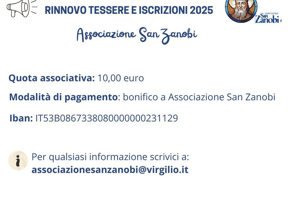 Rinnovo Tessere e Iscrizioni 2025